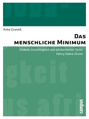 cover image of Das menschliche Minimum